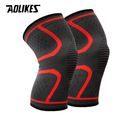 Nylon Elastic Sports Knee Pads for Running and Fitness