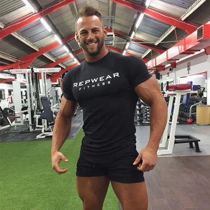 Men's Short Sleeve Athletic Training T-Shirt (Quick Dry)