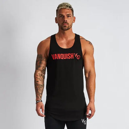 Men's Cotton Sleeveless Gym Fitness Training Vest