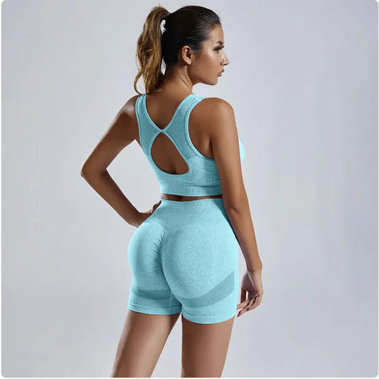 Seamless Knitted Yoga Set