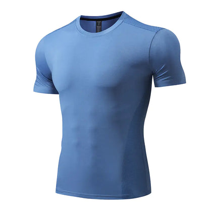 Men's Quick-Dry Short Sleeve Sports T-Shirt for Summer