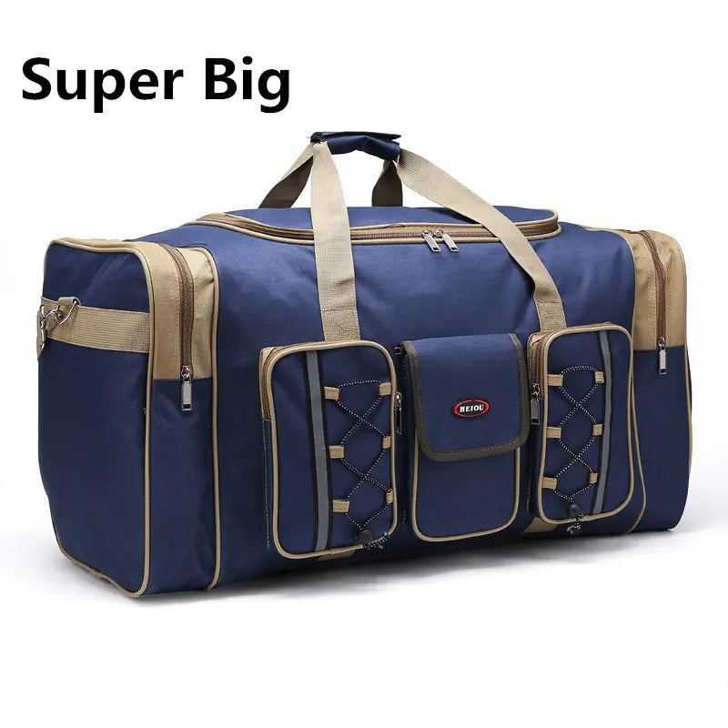 Large Waterproof Nylon Duffle Gym Bag for Travel