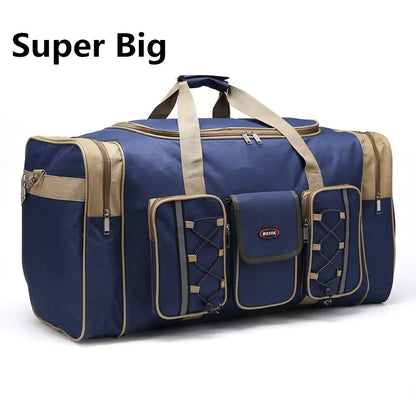 Large Waterproof Nylon Duffle Gym Bag for Travel
