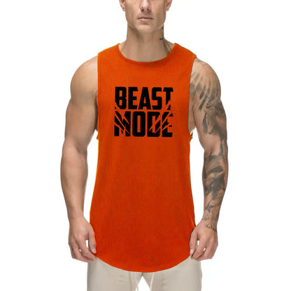 Men's Breathable Polyester Gym Vest for Daily Wear