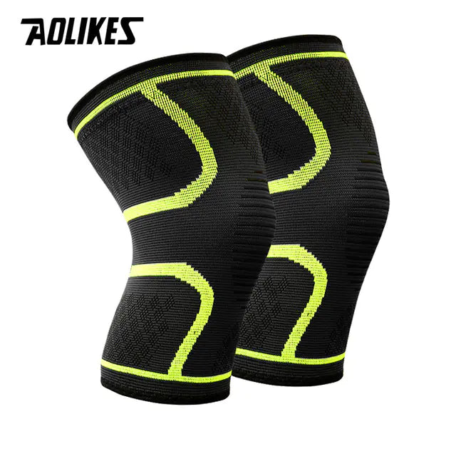 Nylon Elastic Sports Knee Pads for Running and Fitness